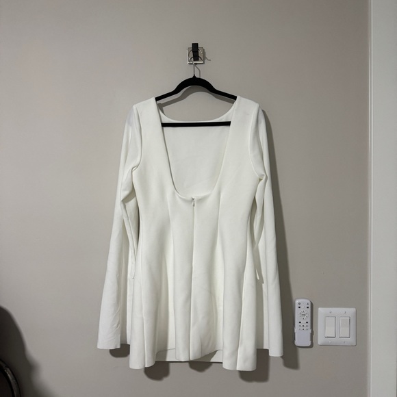 Princess Polly CARTERS LONG SLEEVE MINI DRESS WHITE - Picture 6 of 7